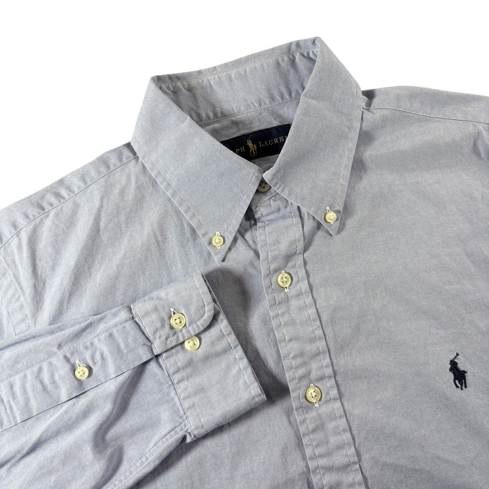 Ralph Lauren Long Sleeve‎ Pony Logo Men's Shirt Sz 16 (34-35)